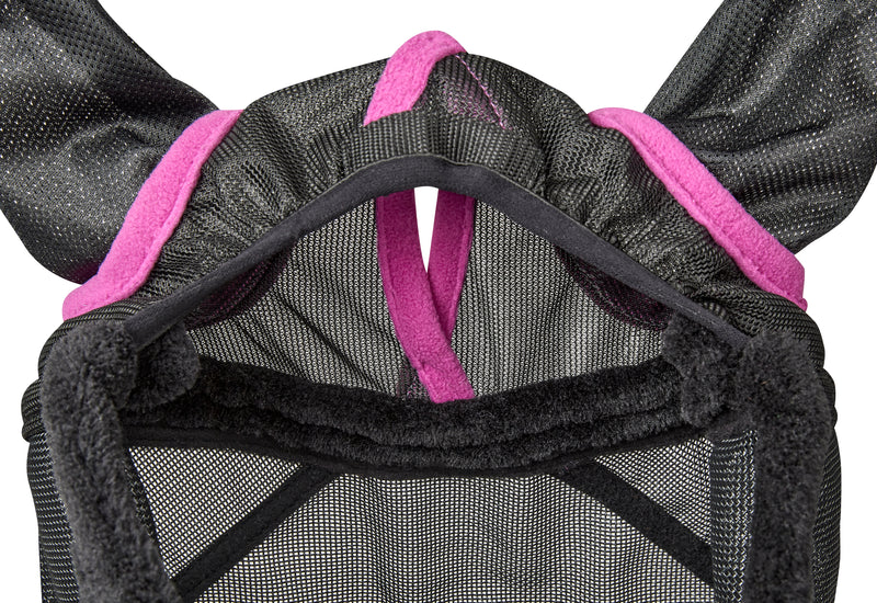 WeatherBeeta ComFiTec Deluxe Durable Mesh Fly Mask With Ears Closeup