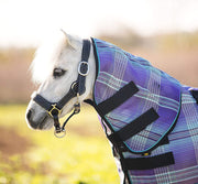 Kensington MIniature Horse Neck Cover in Lavender Mint Plaid