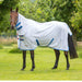 Shires Tempest Standard Neck Fly Sheet (No Fill) in White - On Horse
