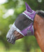 Deluxe Fly Mask with Nose Fringe Purple