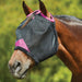 WeatherBeeta ComFiTec Deluxe Durable Mesh Fly Mask in Black with Purple Trim