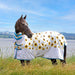 Shires Tempest Standard Neck Fly Sheet (No Fill) in Sunflower - On Horse