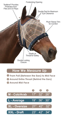 Kensington Fly Mask With Fleece Trim