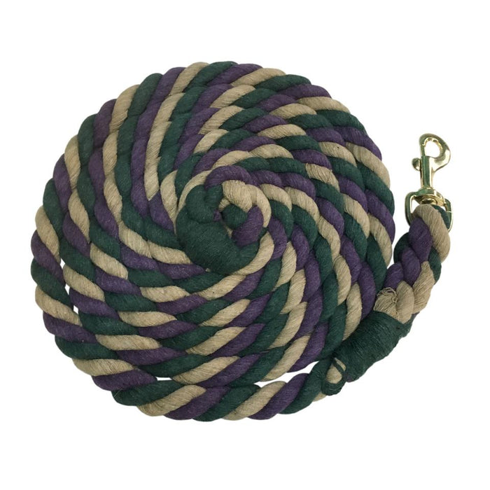 Kensington 10' Heavy Cotton Tri-Colored Lead Rope