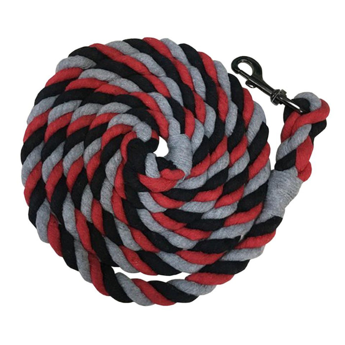 Kensington 10' Heavy Cotton Tri-Colored Lead Rope