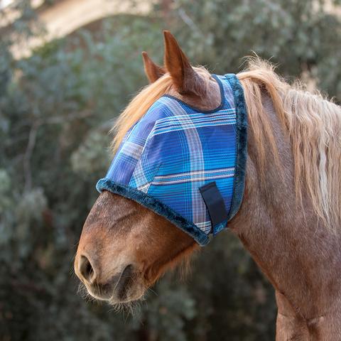 Kensington Draft Fly Mask in Kentucky Blue Plaid