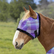 Kensington Draft Fly Mask in Lavender Mint Plaid