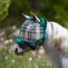 Kensington Mini Fly Mask with Fleece Trim in Deluxe Hunter Plaid