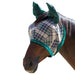 Kensington Fly Mask with Fleece Trim and Ears with Forelock Hole in Deluxe Hunter Plaid