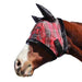 Kensington Fly Mask with Fleece Trim and Ears with Forelock Hole in Deluxe Red Plaid