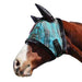 Kensington Fly Mask with Fleece Trim and Ears with Forelock Hole in Black Ice Plaid