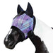 Kensington Fly Mask with Fleece Trim and Ears with Forelock Hole in Lavender Mint Plaid