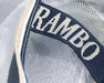 Rambo Protector Fly Sheet (No Fill + Hood) in Silver with Navy, White and Beige Trim - Closeup of self-repairing fabric