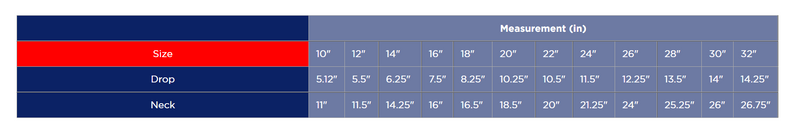 DOG COAT SIZING CHART