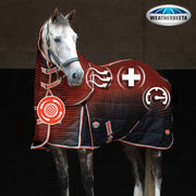 WeatherBeeta ComFiTec with Therapy-Tec Channel Quilt Detach-a-Neck Medium Stable Blanket How it works