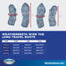 WeatherBeeta 1200D Wide Tab Long Travel Boots Size Guide