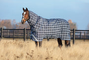 Rhino Plus Turnout Sheet (0g Lite) - Navy with Indigo Check