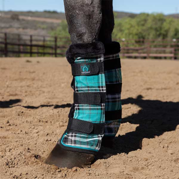 Kensington Protective Fly Boots - Black Ice Plaid