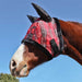 Kensington Fly Mask with Fleece Trim with Ears - Deluxe Red Plaid