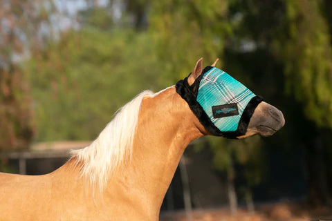 Kensington Mini Fly Mask with Fleece Trim in Atlantis