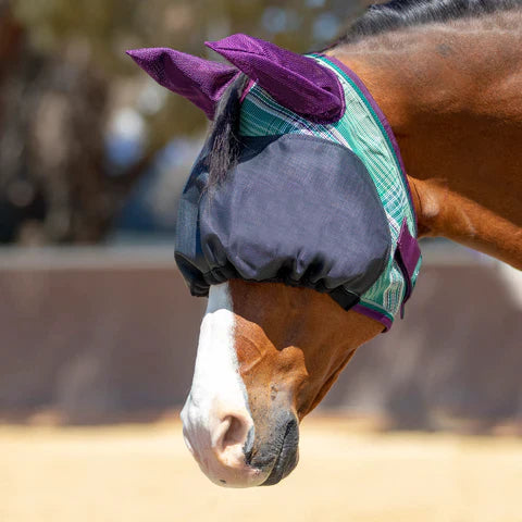 Imperial Jade UViator Dartless Fly Mask w/Web Trim