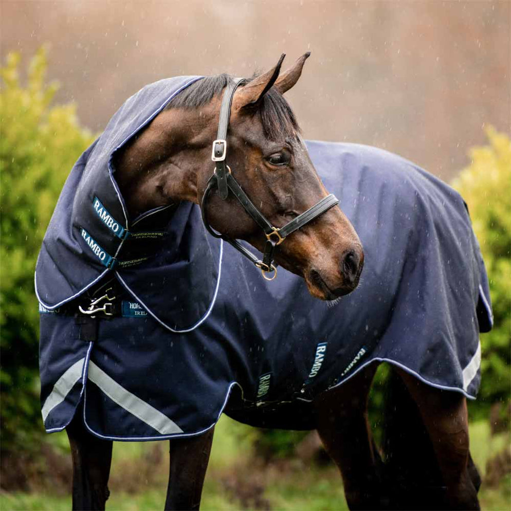 Rambo Duo Force Turnout Blanket Bundle (100g MediumLite Turnout, 100g