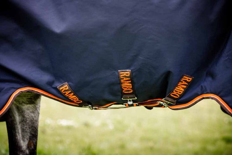 Rambo Original Turnout Blanket With Leg Arches (100g Medium-Lite) Closeout
