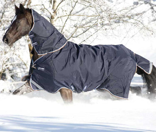 Rambo Duo Turnout Blanket in Navy