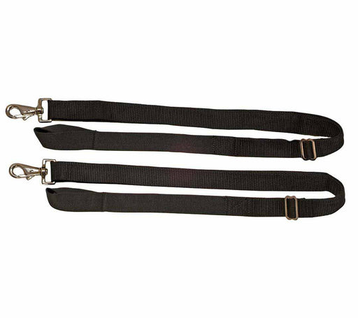 Leg Strap For Blankets (Horse Size), Sold as Pair - Black - Gass